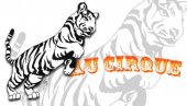 Coloriage d'un tigre qui saute