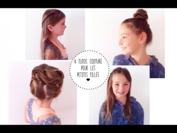 4 tutoriels de coiffures rapides pour les petites filles